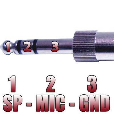 Cable Jack 6,3 (SP-MIC-GND)