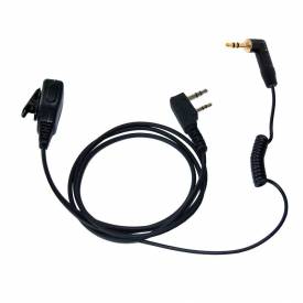 CABLE CAZA PROTAC III - MICROFONO CON PTT KENWOOD