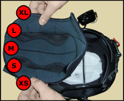 Helmet sizes