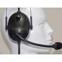 FLEX BOOM WITH ELECTRET NOISE-CANCELING MICROPHONE